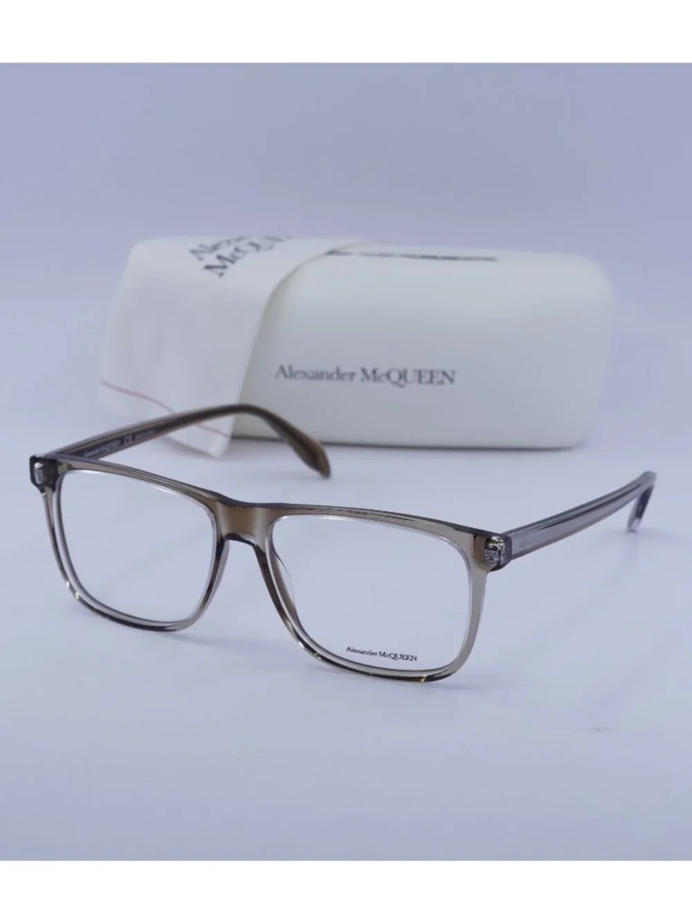 Alexander McQueen AM0247O 002 Square Eyeglasses